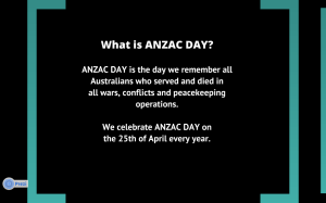 Oliver's Prezi about Anzac Day
